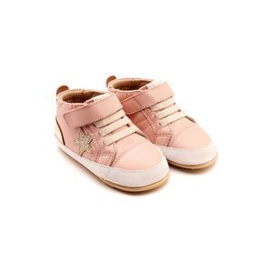 Old Soles Platinum Bub Leather Sneaker, Pink
